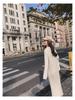 2024 Mittellanges Lockeres Strickkleid: Herbst/Winter Koreanischer Stil Überknie Gestricktes Damenkleid
