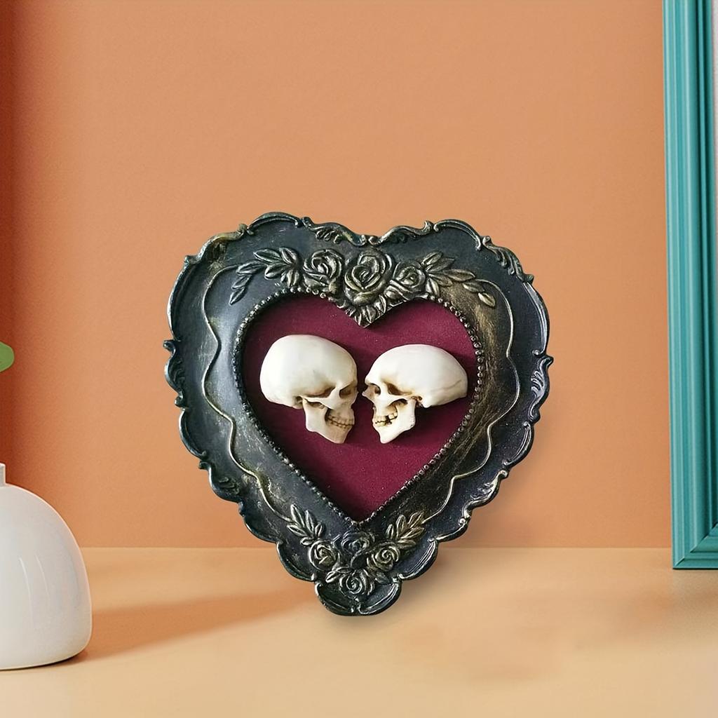 Love Statue Skull Statue Skull Heart For Wedding Party Decoration Halloween Decoration Home Decoration