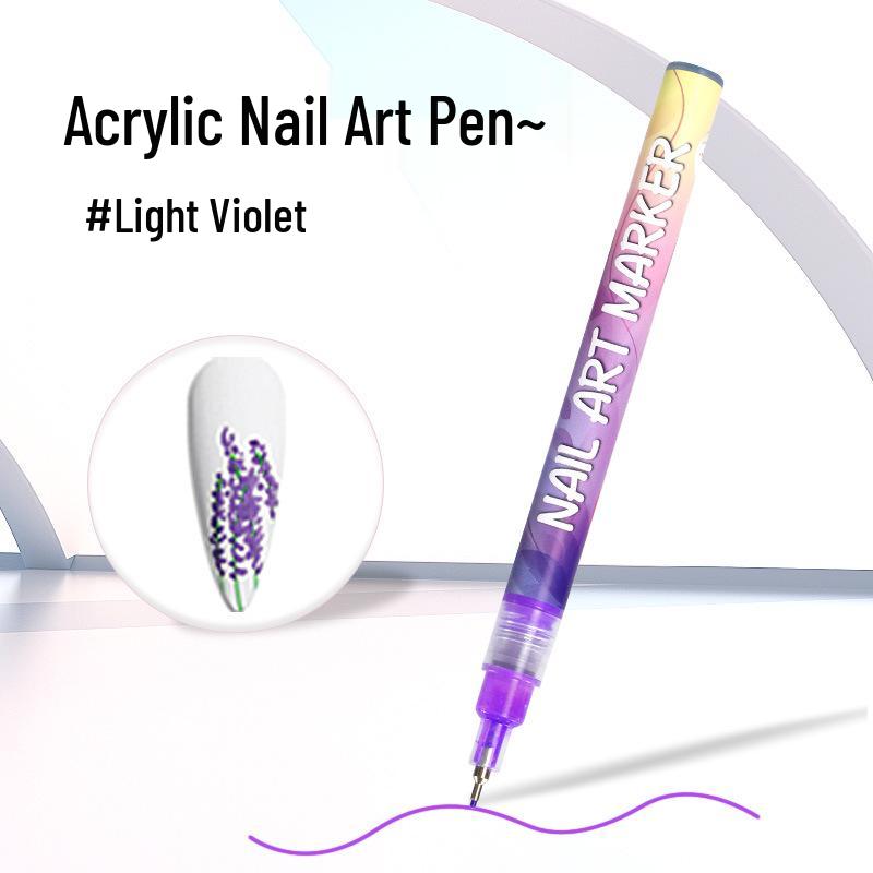 

Nail Art Graffiti Pen Set – 12 Quick-Drying Acrylic Colors for DIY Fingernail Painting and Outlining