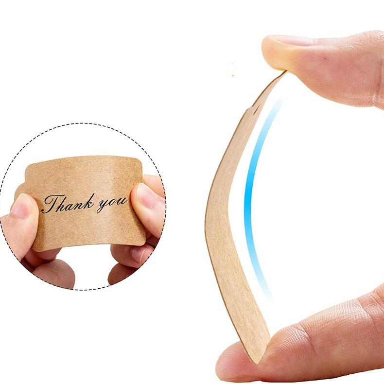 350g Kraft Paper Hang Tags with Hemp Rope for Holiday Labels & Bookmarks
