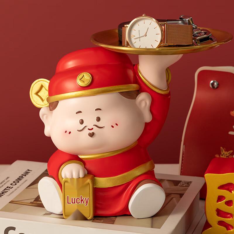Lucky God of Wealth Storage Tray