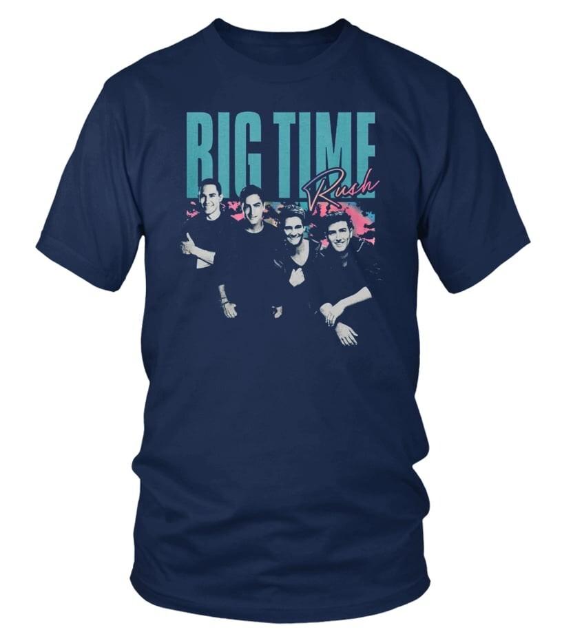 Big Time Rush Band Members Heavy Cotton Navy All Size T Shirt For Men CM275 Unisex T-Shirt XXL