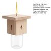 Yousheng Carpenter Bee Trap Nest, Outside Hanging Bee Catcher, Wood And Glass Jar Design, Effective Carpenter Bee Removal for Home Yard