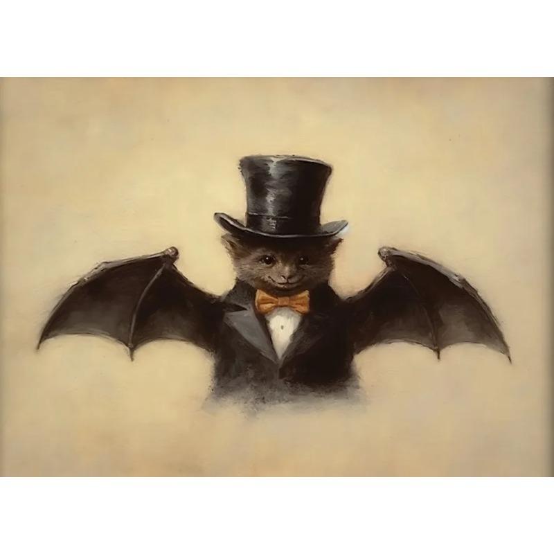 Vintage Spider Antique Bat Raven Moth Butterfly Gothic Art Poster Canvas Painting Wall Prints Picture Dark Academia Decoration