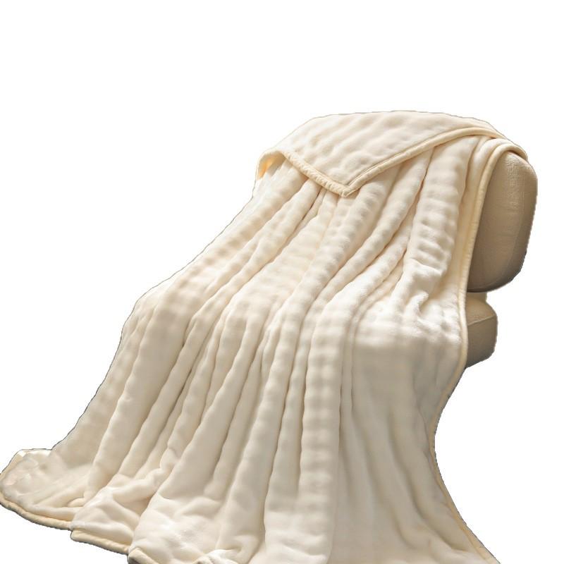 Nuovo Stile Coperta in Velluto con Pelliccia di Coniglio Peluche per Divano o Ufficio
