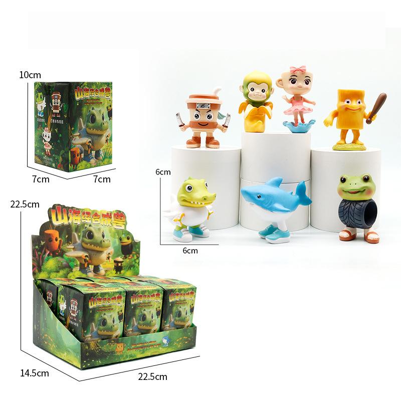 Non-Toxic New Mystery Blind Box Set Toys Italian Brainrot Tung Tung Sahur Anime Resin Figure Statue Mini Figurine Blindbox Model Doll
