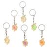 Trendy Glowing Turtles Keychains 6 Unique Vibranting Color Practical Fashion Accessory for Home and Travel Use