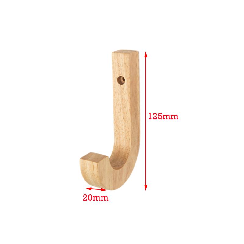 1/2/3Pcs Solid Wood Wall Hooks Coat Clothes Hats Hanger Hook Vintage Wooden Mounted Hooks For Kitchen Bathroom Decoration