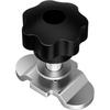 8Pcs L Track Double Stud Lug Tie Down M8 x 40mm with Nylon-ert Lock Nut and Thumb Nut,4500 Lbs Max Load, Heavy-Duty L Track Accessories for Truck Bed