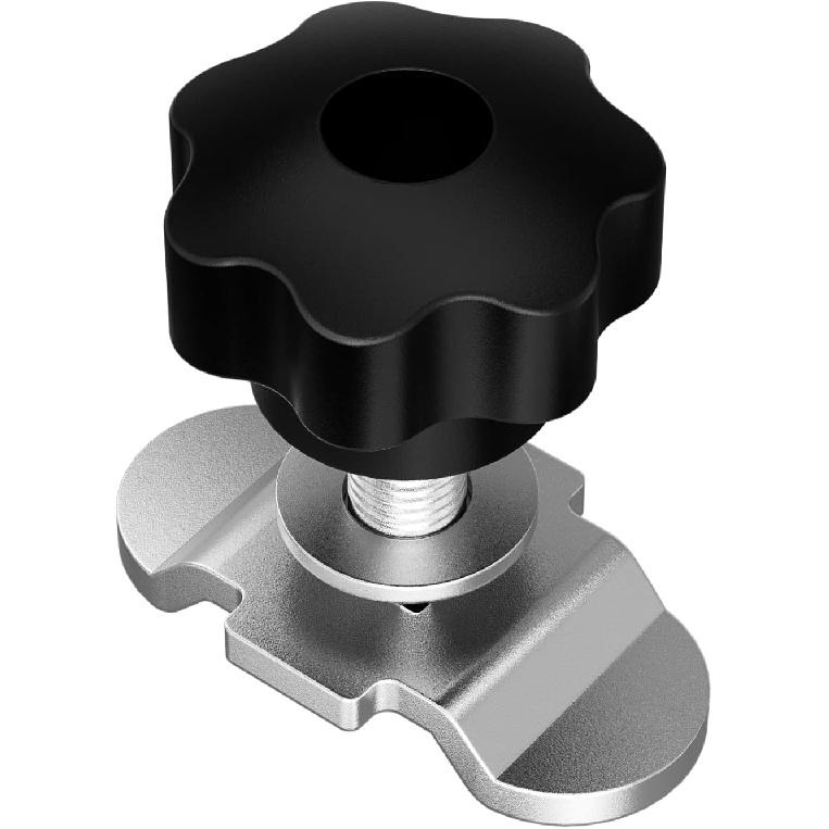 8Pcs L Track Double Stud Lug Tie Down M8 x 40mm with Nylon-ert Lock Nut and Thumb Nut,4500 Lbs Max Load, Heavy-Duty L Track Accessories for Truck Bed