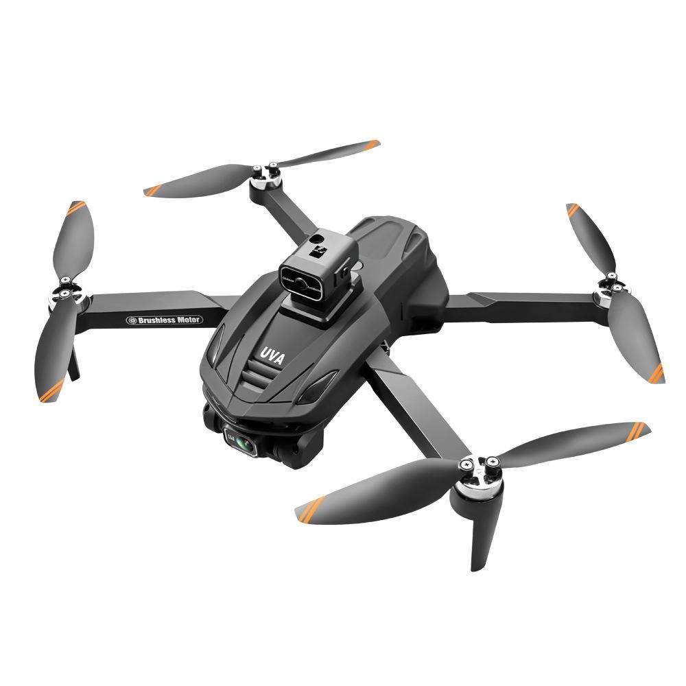 V168 Long-Endurance 8K HD Drone with GPS, One-Key Return, Brushless Motors, Four-Axis Remote Control UAV.