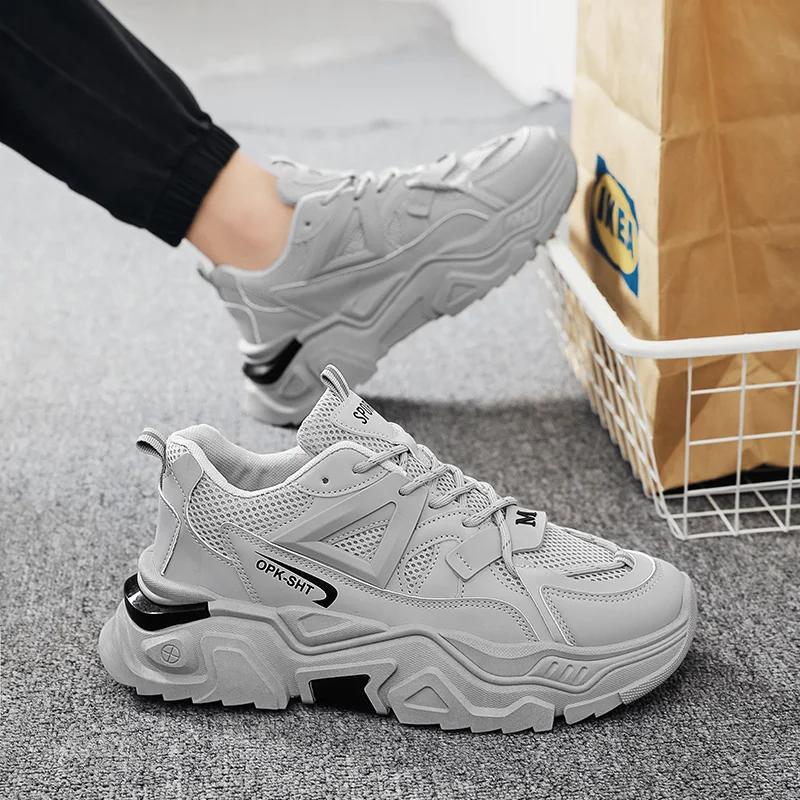 Trendy Luxury Brand Couple Mens Casual Shoes For Men Chunky Designer Sport Sneakers Dad Outdoor Jogging Running Male Shoes