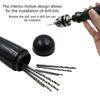 Ergonomic Manual Drill Set Contains 10Pcs High Hardness Bit (0.3-3mm) Ideal For Wood Plastic And Resin
