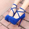 Soleist Sommer Outdoor Kleid Knöchelriemen Schnallenriemen Damen Pumps Runde Zehenspitze Dünner Absatz Schuhe für Damen Hoher Absatz Flache Schuhe