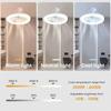 Energy-Saving Remote Control LED Ceiling Fan Lamp 85-265V for Living Room Bedroom Bottom Noise Mute E27 Base 3 In 1 Fans Light
