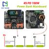 4S PD 100W Bidirectional Lithium Battery Fast Charger Module HD Color Screen Power Bank Mainboard Charge-Discharge