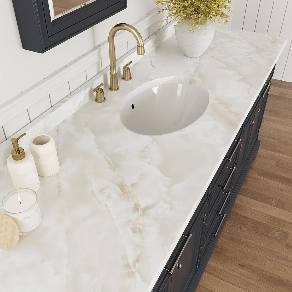 VEELIKE Marble Wallpaper Remake Waterproof and Wallpaper Cream Matte Table and Wall Peelable for Interior Sliding Kitchen Toilet and Stylish