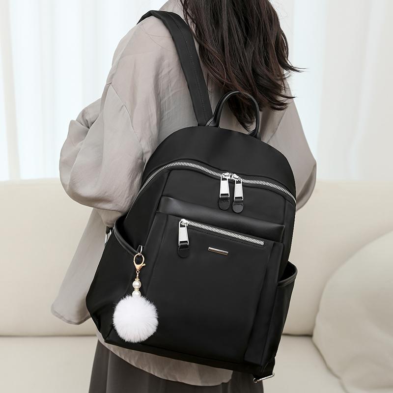 Mochila de nailon para mujer, bolso de viaje de gran capacidad, mochila escolar para estudiantes