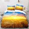 Gold Wheat Field Duvet Cover Natural Scenery Print Bedding Set Microfiber Twin Queen King Comforter Cover For Kids Adults Decor