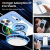 For IPhone17Pro Max Rotating Magnetic Stand 15 Mobile Phone Case for Apple 16 Transparent Mobile Phone Protective Case
