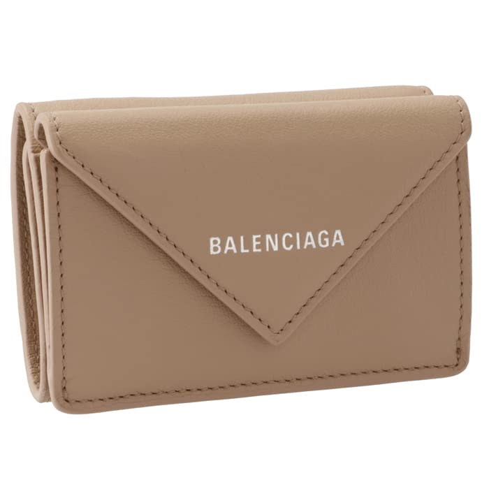 Balenciaga Paper Beige Wallet 391446 DLQ0N 6310 ROSE DES Tri-fold
