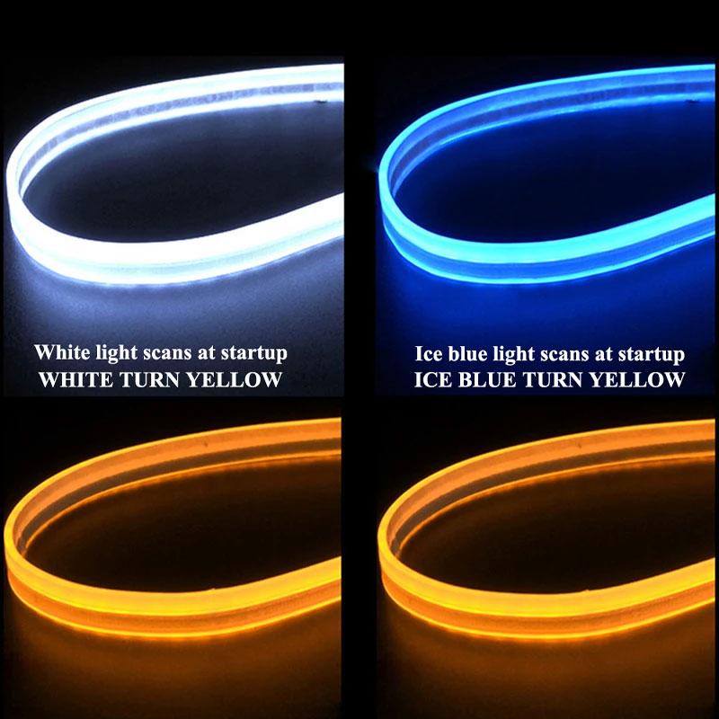 Motorcycle LED Turn Signal Light Daytime Running Light Tail Light DRL Waterproof Decoration Strip Brake Flowing Warning Light