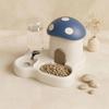 1Pcs Mushroom Style Pet Food Water Feeder Gravity Refill Large Capacity No Plug For Cat Dog Small Medium Breed Pet Bowl Home Use