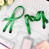 30 Pcs Safety Breakaway Staff Lanyards Pre Printed Green Neck Lanyard Staff Neck Strap With Swivel Plastic Clip And Safety Break