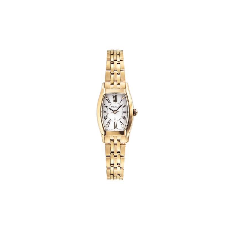

SEIKO Lukia Cocktail Series 100 Meters Waterproof Solar Quartz Steel Strap Women s Watch White Dial SUP442J1 синій