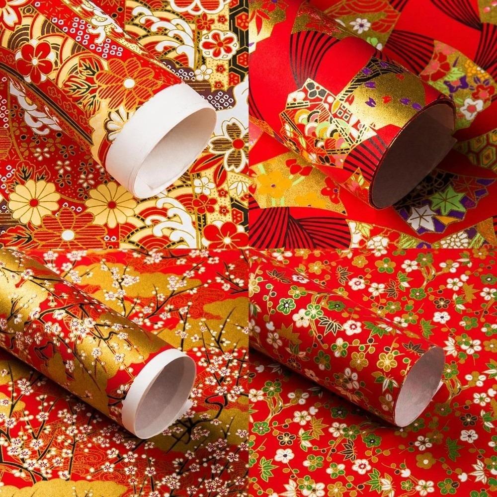 Creative 42x58cm Craft Paper Retro Print Handmade Origami Paper Multi Scene Art Paper Home Decoration