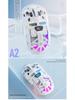 Free Wolf A2 Dual-Mode RGB Wireless Bluetooth Transparent Gaming Mouse