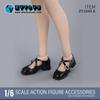 [TOYBARJAPAN] 16 Scale Figure Accessory  Fits TBLeague and other body types: ZYTOYS ZY1049 Round Toe JK Pumps with Cross Design, Schoolgirl Style,