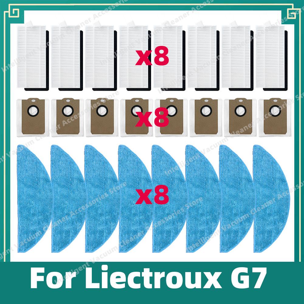 

Compatible For LIECTROUX G7 Robot Vacuum Cleaner Mop Cloth Hepa Filter Dust Bag Accessories Replacement Attachment Spare Parts