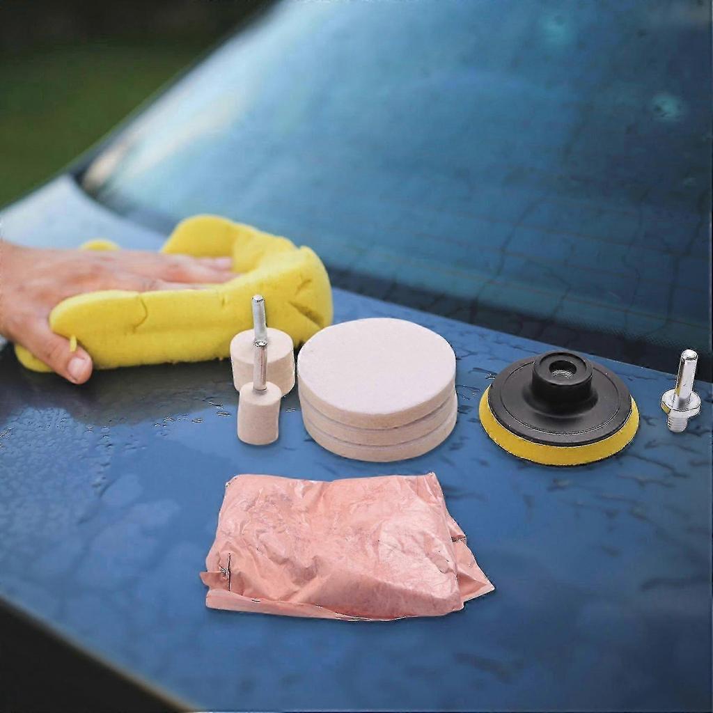 8pcs 120g Cerium Oxide Glass Polishing Kit For Deep Scratch Remover For Windscreen Windows Glass Cl A