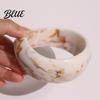 Women Fashion Jewelry Acrylic Resin Chunky Bangle Hypoallergenic Colorful Geometric