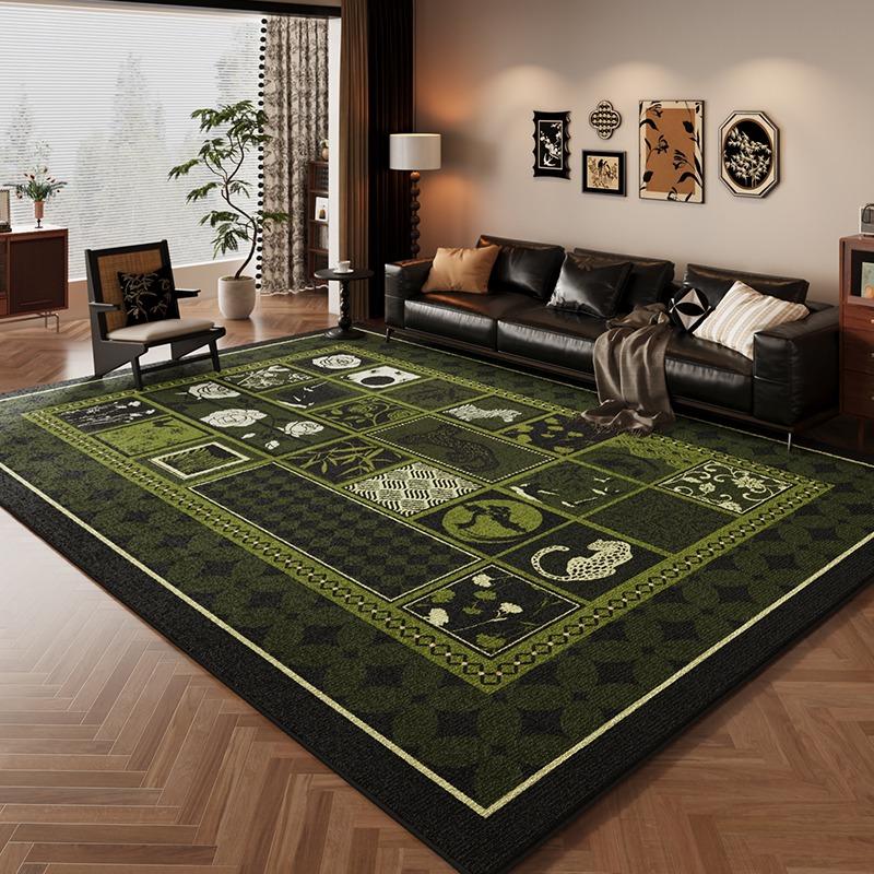 

Middle Ancient Style Retro Carpet Living Room Sofa Bedroom Bedside Study Entrance Mat Non-slip Home Advanced Decor Rug 40x60cm