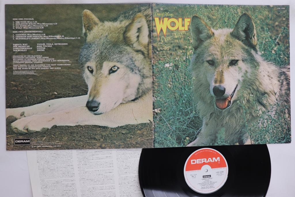 LP Record DARRYL WAY'S WOLF - Canis Lupus LAX1036 DERAM 1976 Japan Rock Used