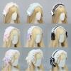 Handmade Bow Lace Headband Japanese Girl Lolita Hairpin Soft Cute Two-dimensional Headgear Cute Sister Hair Accessories