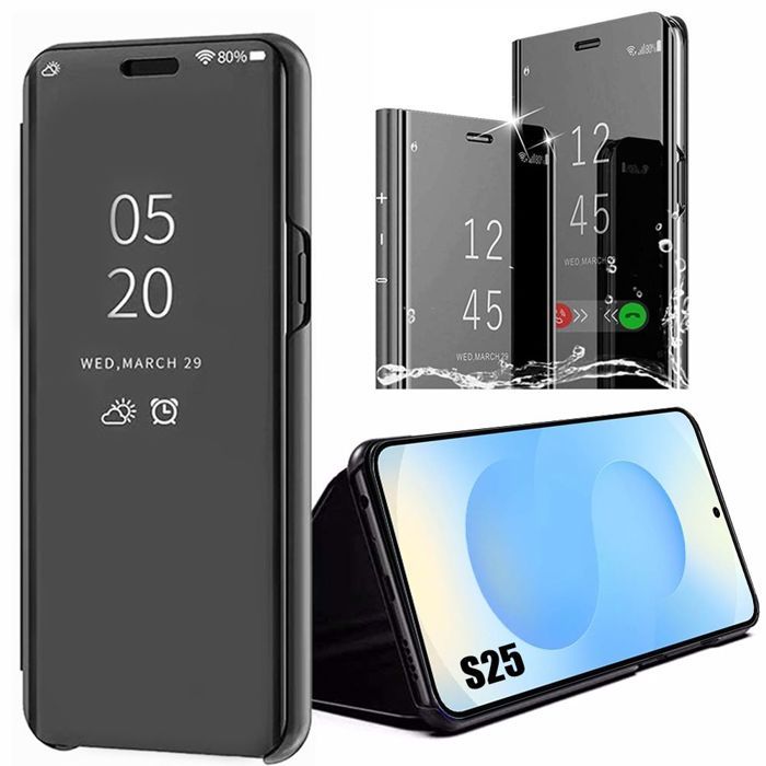 Coque de protection - BOOLING - Samsung Galaxy S25 - Antichoc - Smart Case - Noir