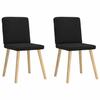 VidaXL Chaises à manger lot de 2 noir tissu 4101199