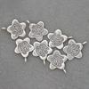 Sterling Silver Lotus Charm Pendant for DIY Bracelet Accessories