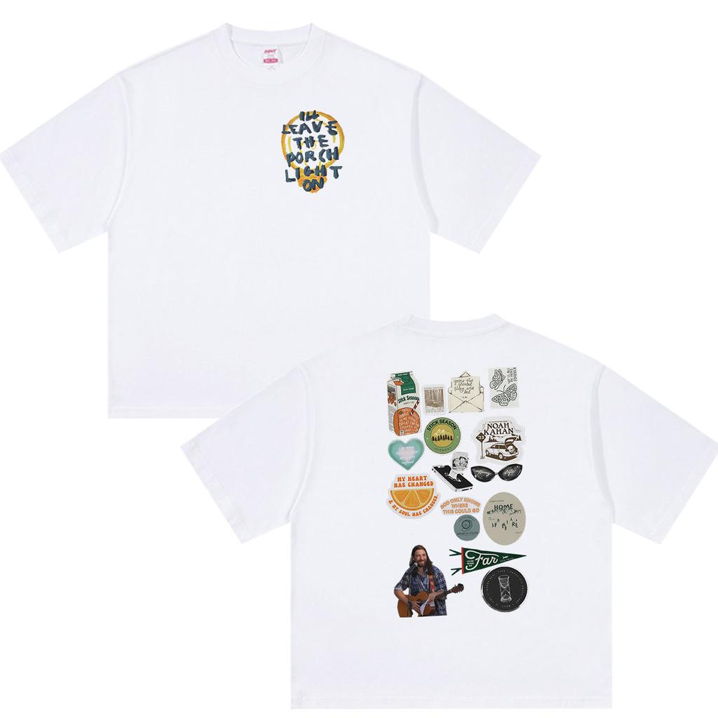 Noah Kahan The Great Divide Tour 2026 Print T Shirt Unisexs Vintage Fashion Oversized Cotton Tshirts Hip Hop Pop Clothing Tshirt