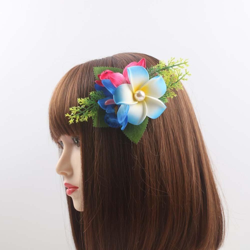 

Bohemian Style Eggs Flower Side Clip Sweet Girls Hairpin Headdress Frangipane Hair Clip Party жовтий