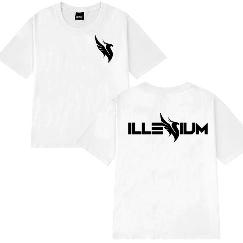 High Quality Illenium Dj Music Double Sided Printed Short Sleeve T-shirts 2025 Men Women Trend Casual T Shirt Unisex Cotton Tops