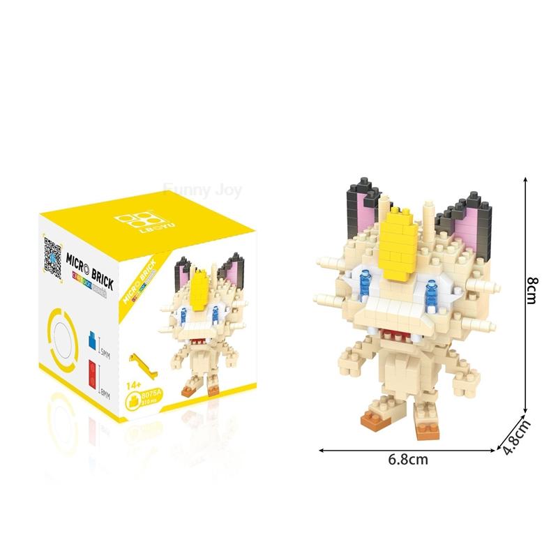 61 Style Funny Building Blocks Assembly Anime Picachu Charizard Doll Blastoise Bulbasaur Gengar Bricks Toy for Kid