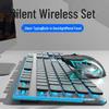 Rechargeable Mechanical Feel Wireless Bluetooth Keyboard & Mouse Set for Laptop, Phone, Tablet