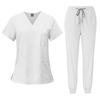 Unisex Beauty Salon Scrub Set: Short Sleeve, Stretch, ICU-Ready