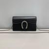[Pre-Owned] Dionysus Tiger Head Buckle Chain Shoulder Leather Crossbody Bag Mini - Excellent #UR2PHS