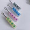 Popular Pc Fully Transparent Material 4-Button Decompression Test Shaft Press Sound Crisp Transparent Cap Pinch Toy Buckle