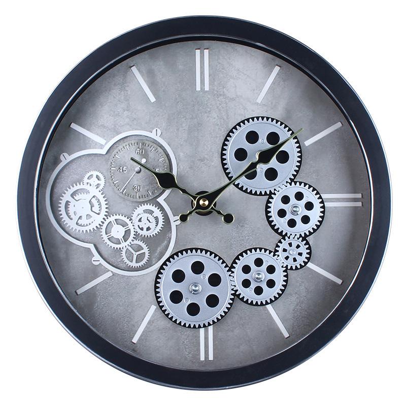 35CM Retro High-end Wall Clock for Living Room New Style Ancient Style Modern Creative Wall Clock